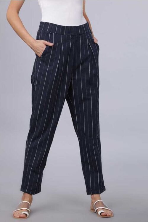 TT Regular Fit Women Multicolor Cotton Blend Trousers