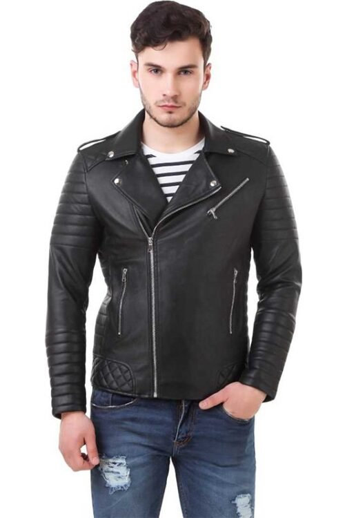 Full Sleeve Solid Men Riding Jacket