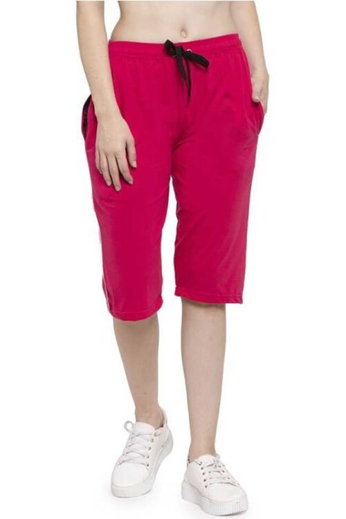 Uzar Women Pink Capri