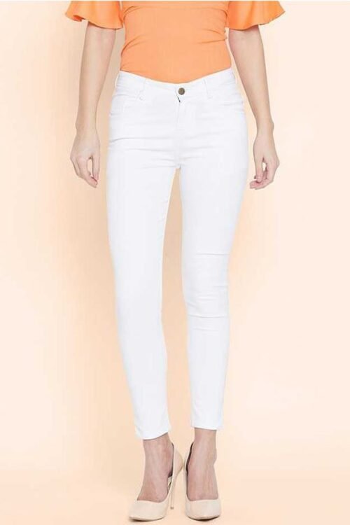 Dry State Skinny Women White Jeans
